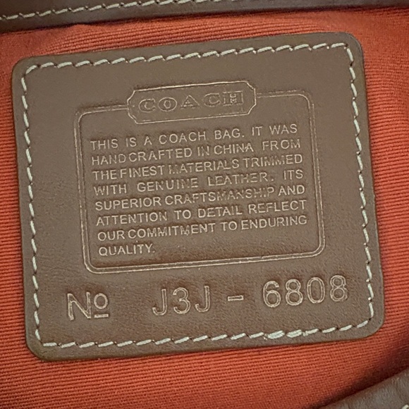 Gently Loved Vintage Soho Leather Canvas Designer Coach Shoulder Bag - Picture 9 of 15